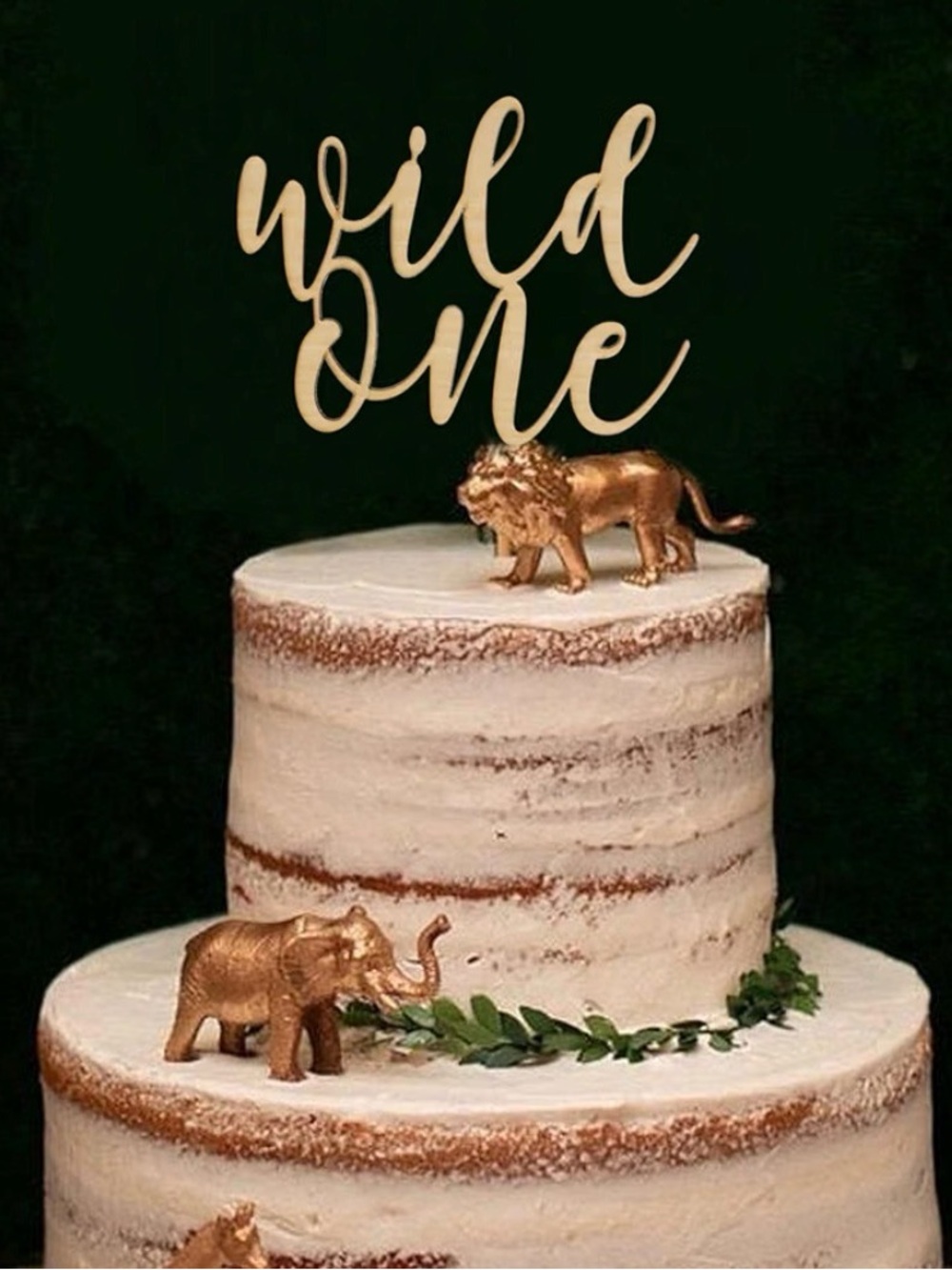 BNWT Wild One Wooden Cake Topper